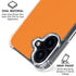 Orange iPhone 16 Clear Case