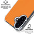 Orange iPhone 16 Plus Clear Case