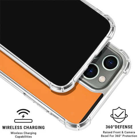 Orange iPhone 16 Pro Max Clear Case