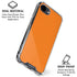 Orange iPhone 16e Clear Case
