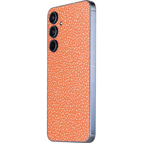 Orange Spots Galaxy A55 5G Skin
