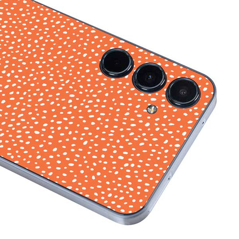 Orange Spots Galaxy A55 5G Skin