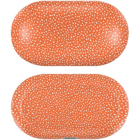 Orange Spots Galaxy Buds Plus Skin