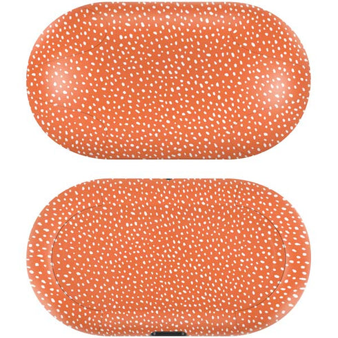 Orange Spots Galaxy Buds Skin