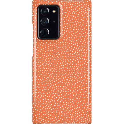 Orange Spots Galaxy Cases
