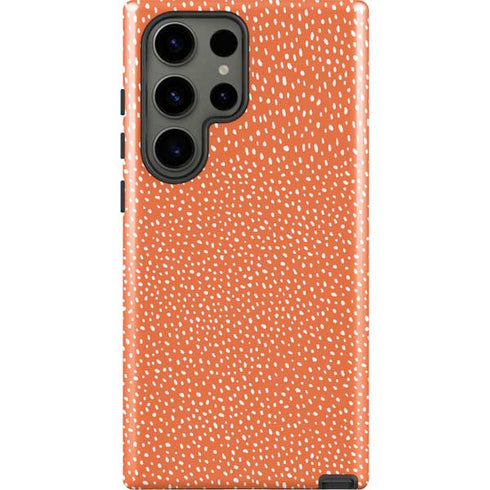 Orange Spots Galaxy S23 Ultra Pro Case