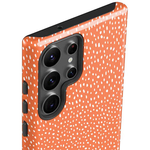 Orange Spots Galaxy S23 Ultra Pro Case