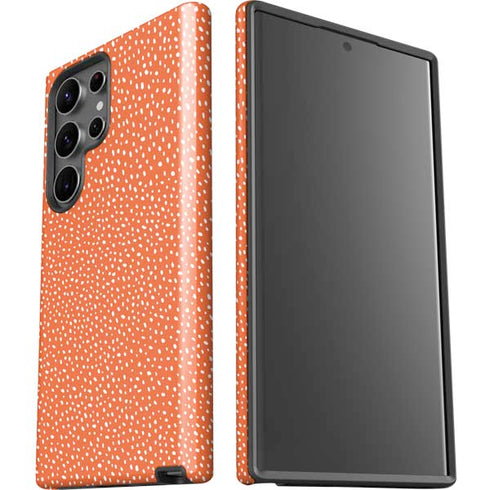 Orange Spots Galaxy S23 Ultra Pro Case
