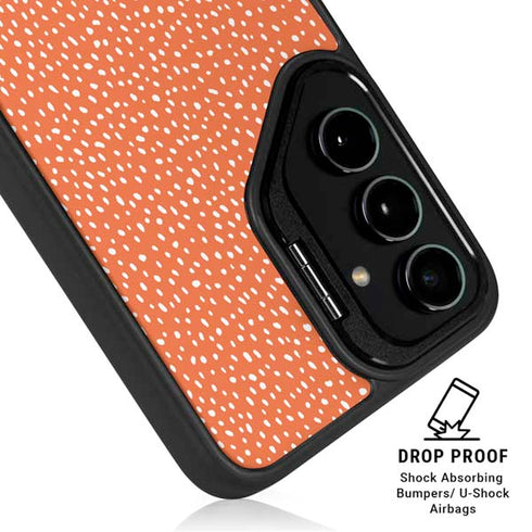 Orange Spots Galaxy S24 Plus Kickstand Case