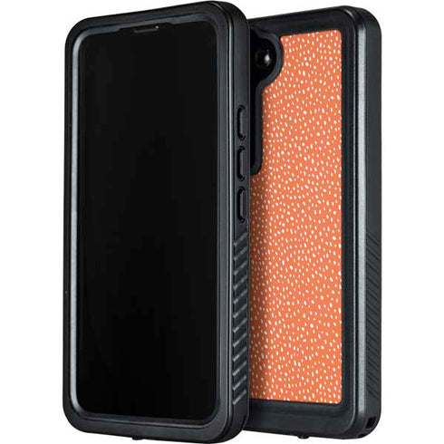 Orange Spots Galaxy S24 Plus Waterproof Case
