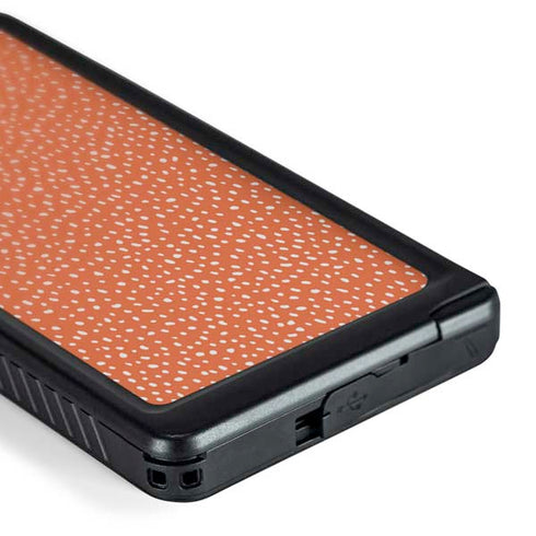 Orange Spots Galaxy S24 Ultra Waterproof Case