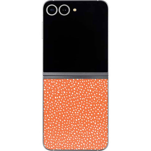 Orange Spots Galaxy Z Flip6 Skin