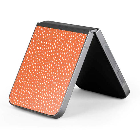 Orange Spots Galaxy Z Flip6 Skin