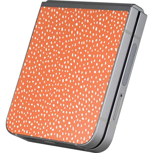 Orange Spots Galaxy Z Flip6 Skin