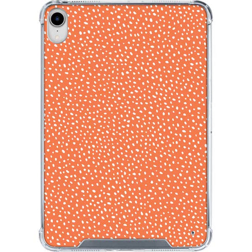 Orange Spots iPad 11th Gen (2025) Clear Case