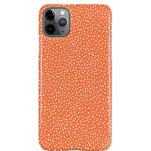 Orange Spots iPhone Cases