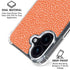 Orange Spots iPhone 16 Clear Case