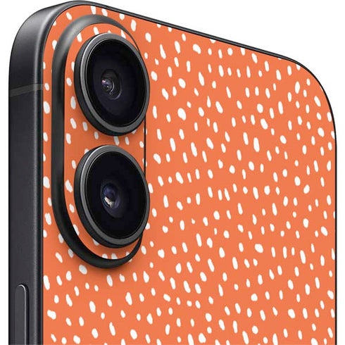 Orange Spots iPhone 16 Skin