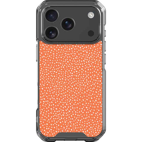 Orange Spots iPhone 18 Pro Clear Case