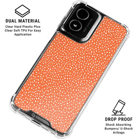 Orange Spots Moto G Power 5G (2024) Clear Case