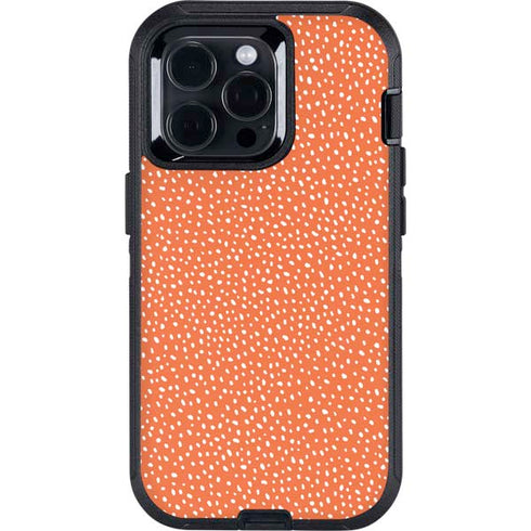Orange Spots Otterbox Defender iPhone Skin