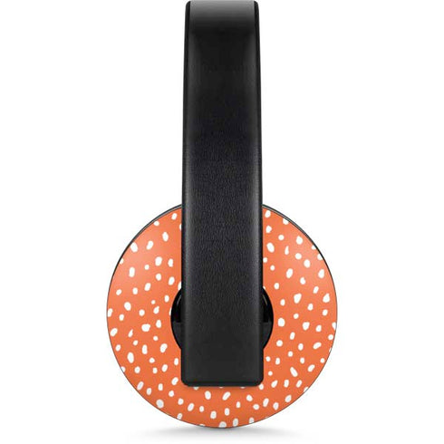 Orange Spots PlayStation 4 Gold Wireless Headset Skin