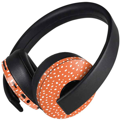 Orange Spots PlayStation 4 Gold Wireless Headset Skin