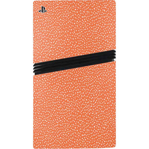 Orange Spots PS5 Pro Console Skin
