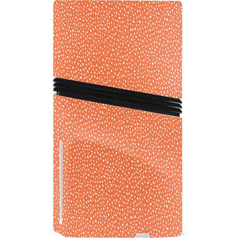Orange Spots PS5 Pro Disk Console Skin