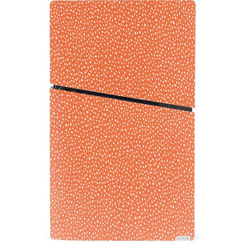 Orange Spots PS5 Slim Digital Edition Console Skin