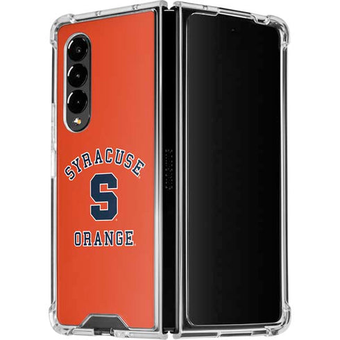 Syracuse University Orange Syracuse Galaxy Z Fold4 5G Clear Case