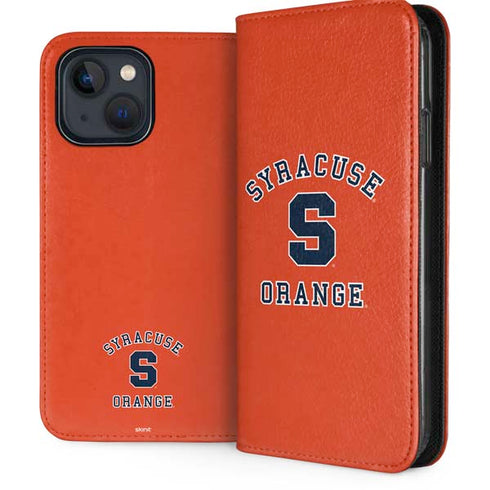 Syracuse University Orange Syracuse iPhone 15 Plus Folio Case