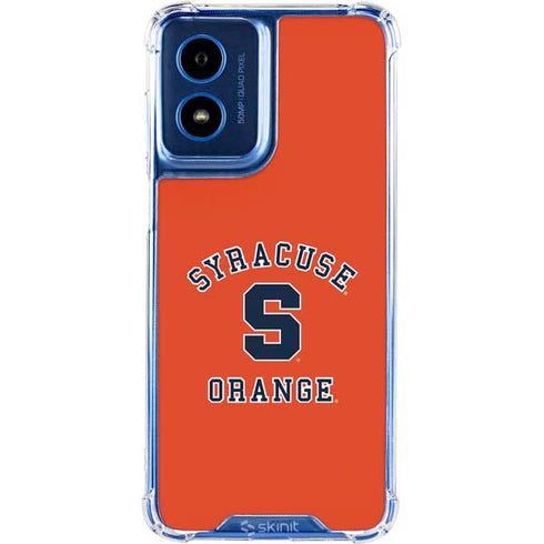 Syracuse University Orange Syracuse Moto G 5G (2024) Clear Case