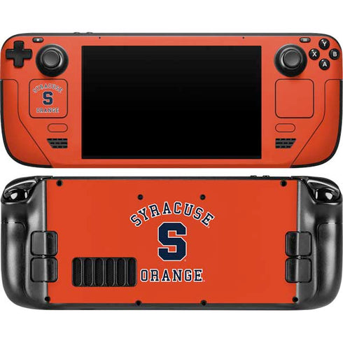 Syracuse University Orange Syracuse Steam Deck Handheld Gaming Computer OLED Skin