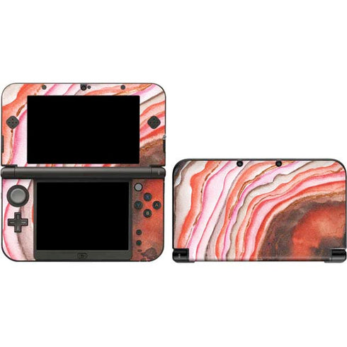 Orange Watercolor Geode Nintendo Skins