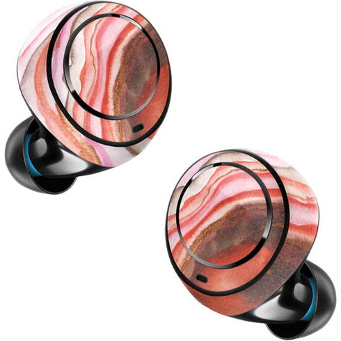 Orange Watercolor Geode Amazon Echo Buds Skin