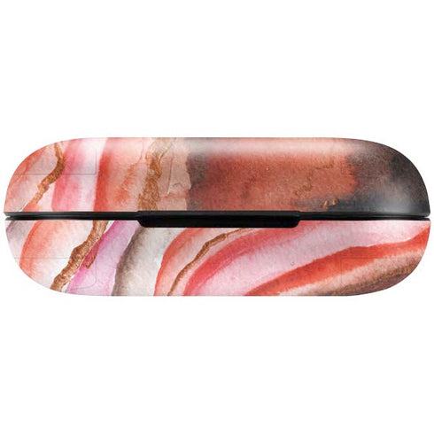 Orange Watercolor Geode Amazon Echo Buds Skin