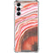 Orange Watercolor Geode Gabb Phone 4 Clear Case