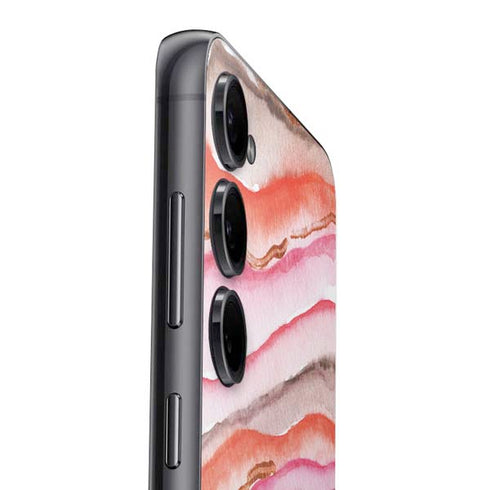 Orange Watercolor Geode Galaxy A16 5G Skin