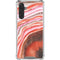 Orange Watercolor Geode Galaxy A17 Clear Case