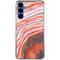 Orange Watercolor Geode Galaxy A35 5G Clear Case