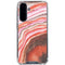 Orange Watercolor Geode Galaxy A36 5G Clear Case