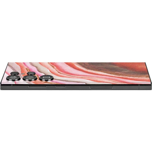 Orange Watercolor Geode Galaxy Skins