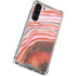 Orange Watercolor Geode Galaxy S24 FE Clear Case