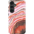 Orange Watercolor Geode Galaxy S25 Impact Case