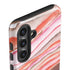 Orange Watercolor Geode Galaxy S25 Plus Impact Case