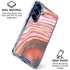 Orange Watercolor Geode Galaxy S25 Plus Clear Case