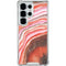 Orange Watercolor Geode Galaxy S25 Ultra Clear Case