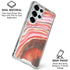 Orange Watercolor Geode Galaxy S25 Ultra Clear Case