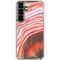 Orange Watercolor Geode Galaxy S26 Clear Case